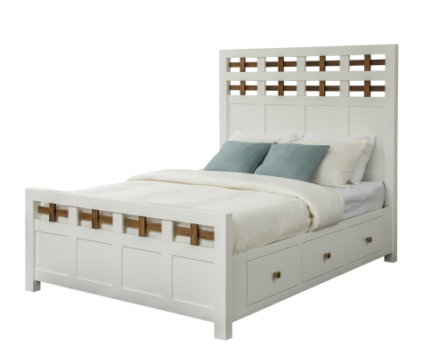124 Series_Alto_Queen Bed_with 6 Drawer Rails-web