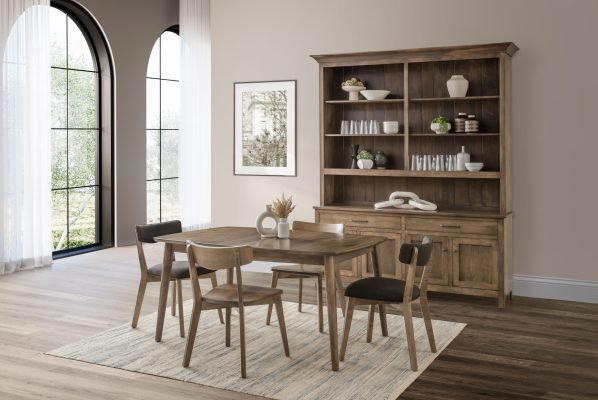 Austin dining room scene with Georgetown open hutch
